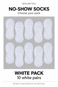 Unisex No-Show Socks – pack guide