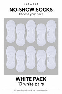 Unisex No-Show Socks – 10-Pair Pack