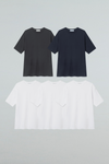 EDUARDO Men relaxed semi-overfit short-sleeved t-shirt, 5pack Second Collection.