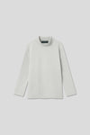 EDUARDO Youth Mock Neck semi-Over Brushed Heavy Cotton Long Sleeve Shirt.