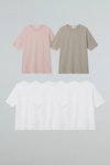 EDUARDO Men relaxed semi-overfit short-sleeved t-shirt, 5pack Second Collection.