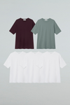 EDUARDO Men relaxed semi-overfit short-sleeved t-shirt, 5pack Second Collection.