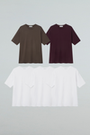 EDUARDO Men relaxed semi-overfit short-sleeved t-shirt, 5pack Second Collection.