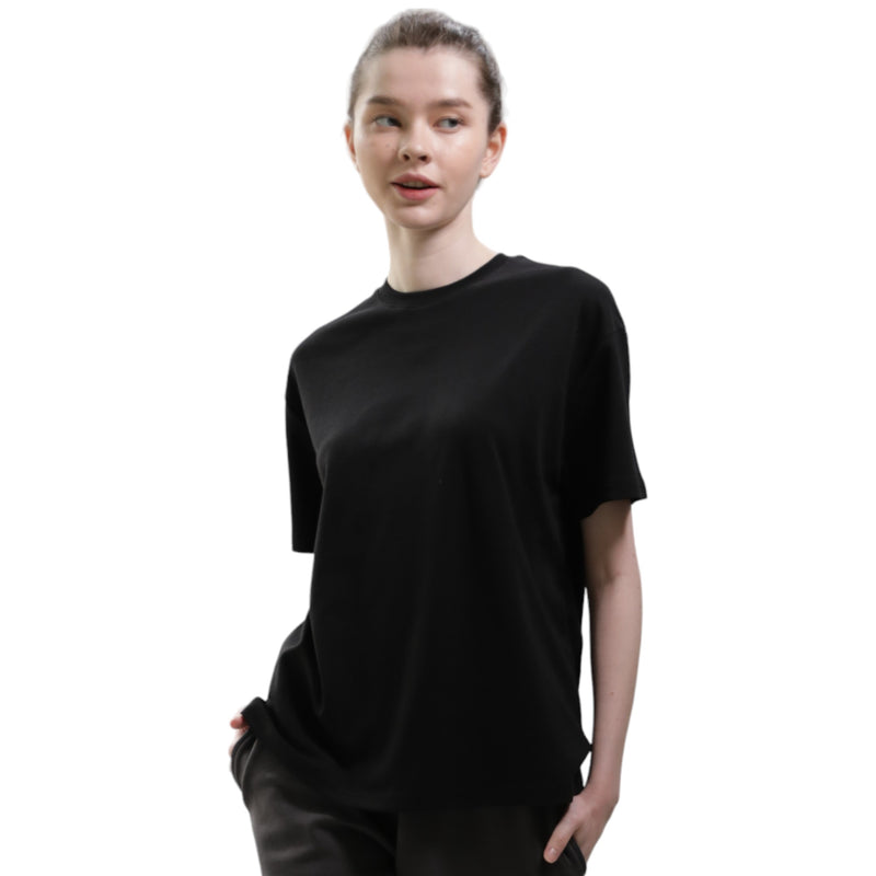 EDUARDO Women's Cotton Modal Blend, Normal Fit Short Sleeves Crew T-Shirt.