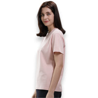 EDUARDO Women's Cotton Modal Blend, Normal Fit Short Sleeves Crew T-Shirt.