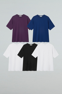 Luxe Comfort, Cotton Modal Blend Anyone Over Fit Short Sleeve T-Shirt First Collection