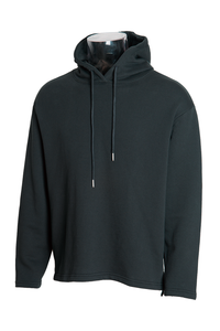 EDUARDO High density cotton solid minimal hoodie