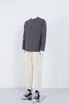 EDUARDO Cotton Drawstring Wide Fit Cropped Casual Pants for Men and Women.