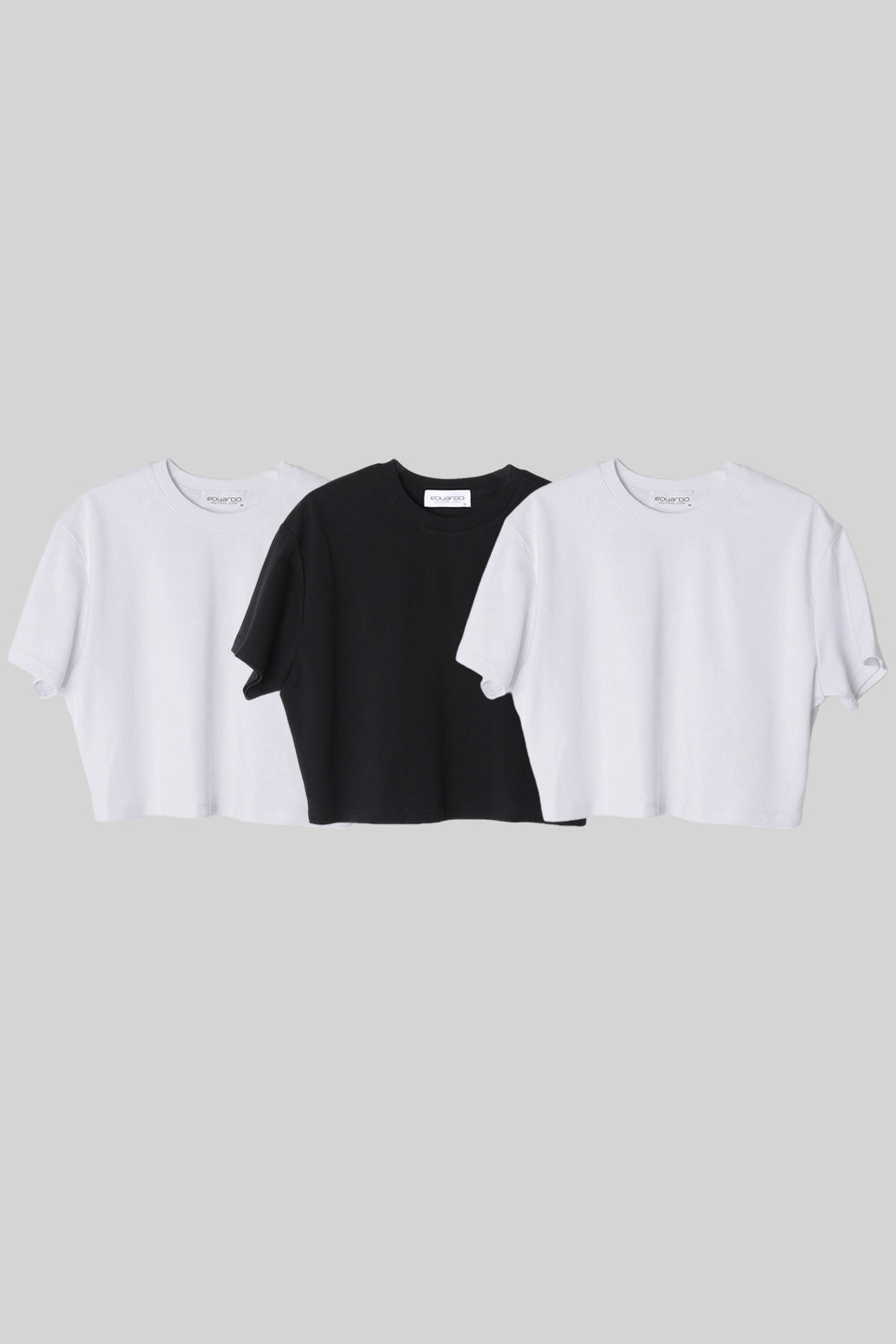 Women’s Normal Regular-Fit Cropped Short-Sleeve T-Shirt – Easy Multipack