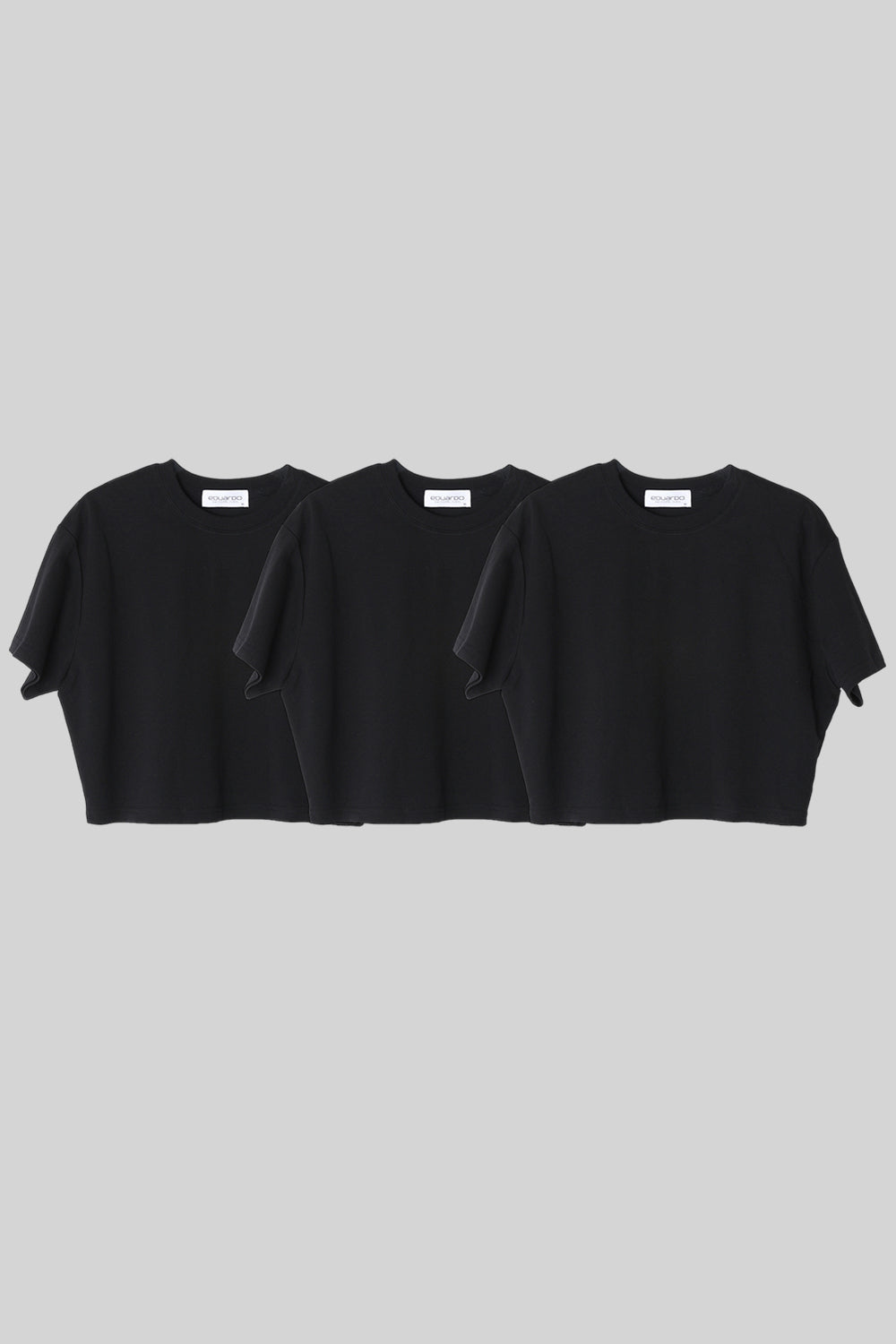 Women’s Normal Regular-Fit Cropped Short-Sleeve T-Shirt – Easy Multipack