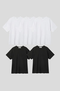 Women’s Normal Regular-Fit Short-Sleeve T-Shirt – Easy Multipack