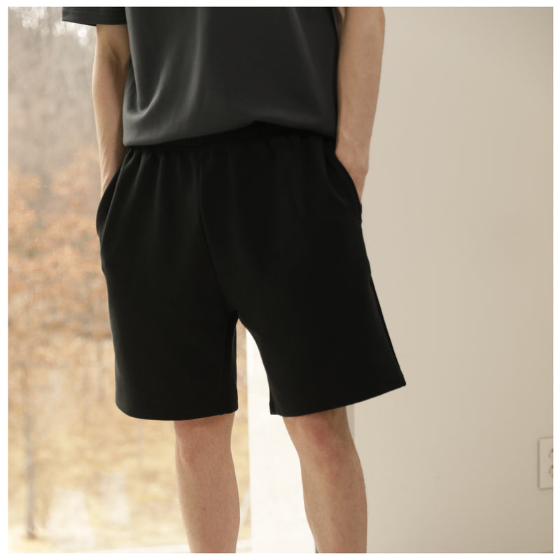 EDUARDO Men Shorts Casual Relaxed fits, Drawstring Elastic Waisted with Pocket.