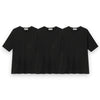 EDUARDO Men's Relaxed semi-overfit short-sleeved t-shirt multipack 3 pcs  [Black]