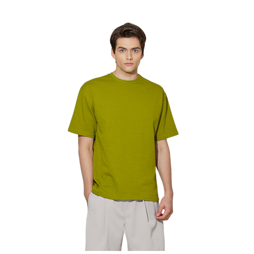 EDUARDO Men's Basic Short-Sleeve T-Shirt Semi Over Relaxed Fit