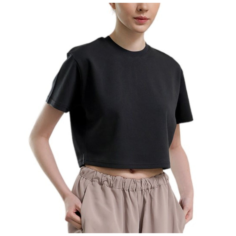 EDUARDO Women Premium Modal Cotton Casual Short Sleeve Crop Tops T-Shirt.