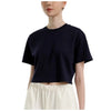 EDUARDO Women Premium Modal Cotton Casual Short Sleeve Crop Tops T-Shirt.