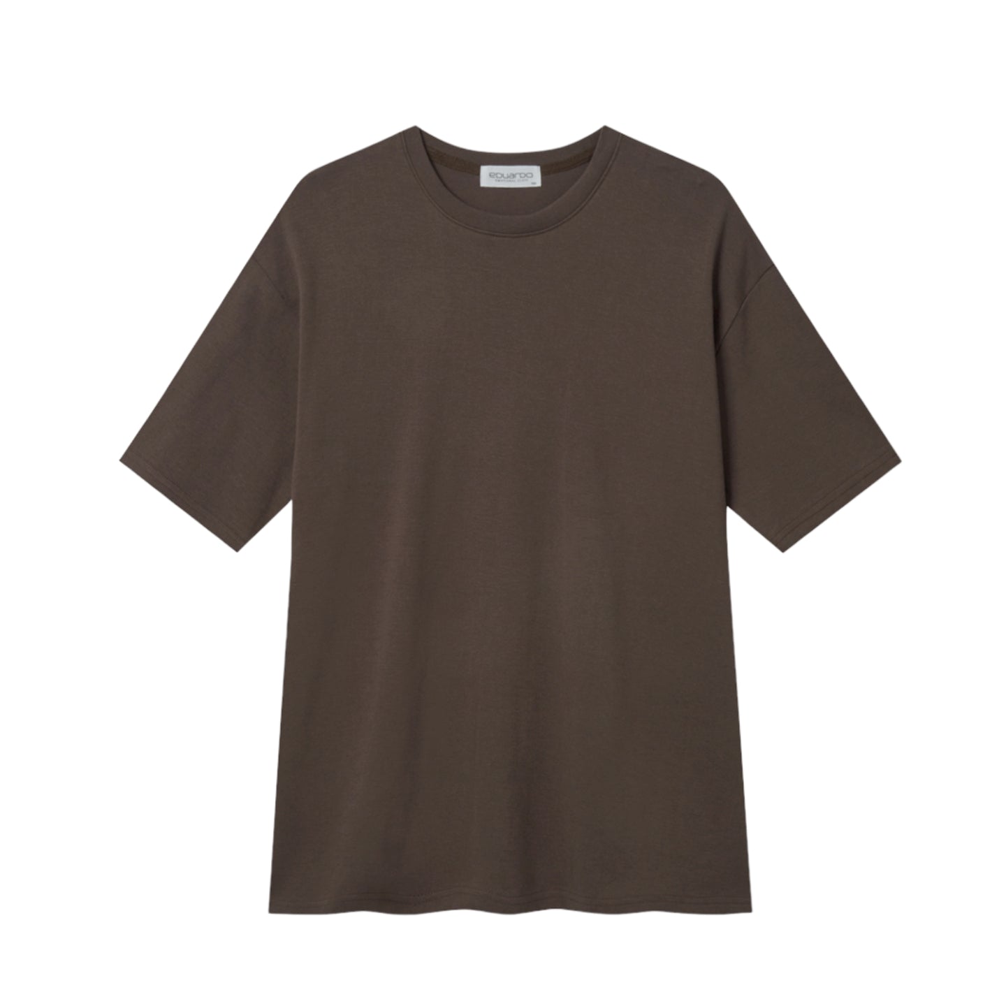 EDUARDO Men's Basic Short-Sleeve T-Shirt Semi Over Relaxed Fit