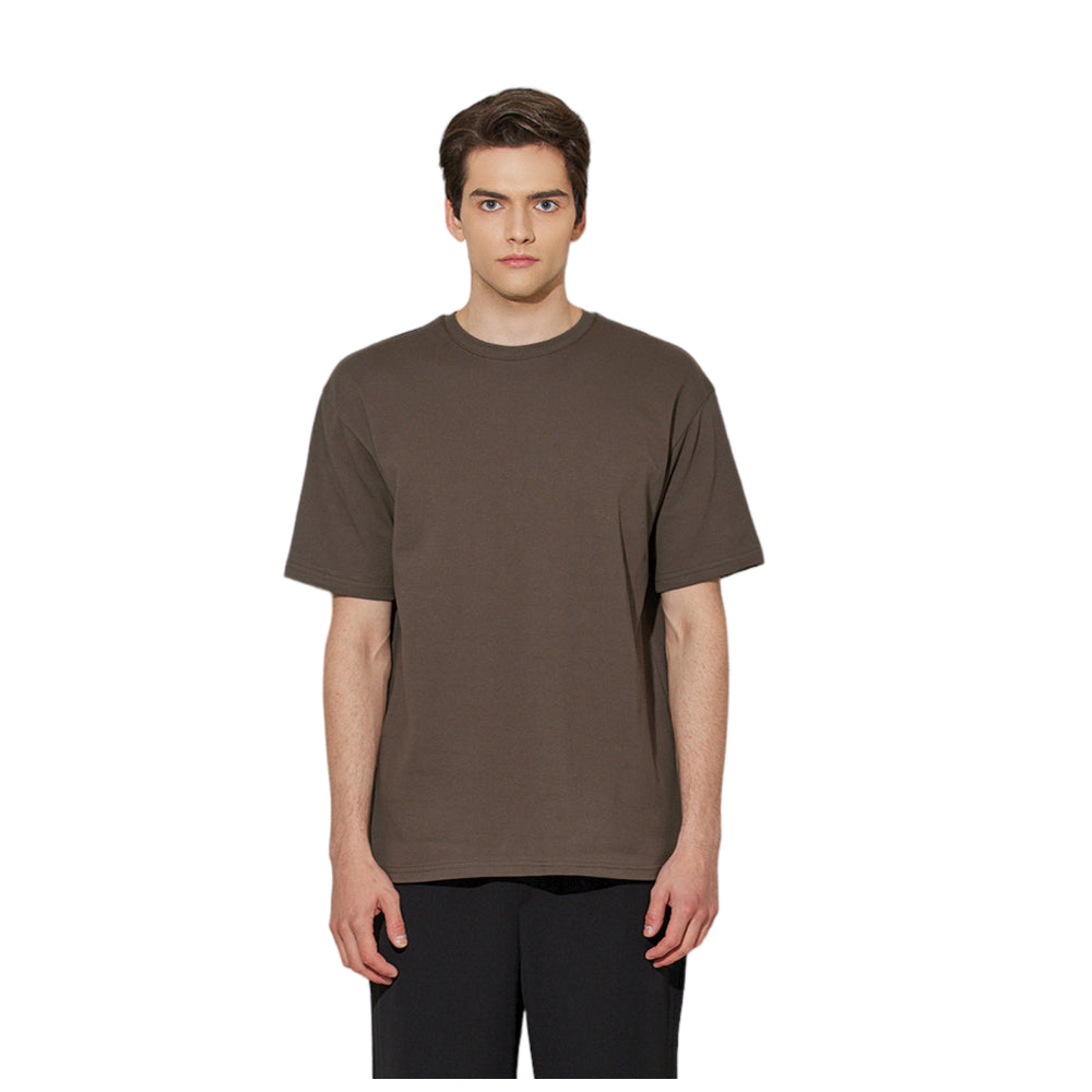 EDUARDO Men's Basic Short-Sleeve T-Shirt Semi Over Relaxed Fit